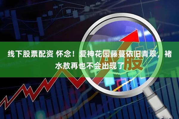 线下股票配资 怀念！爱神花园藤蔓依旧青翠，褚水敖再也不会出现了